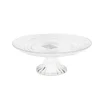 Bandeja con pie cristal relieve*Muy Mucho Discount