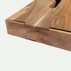Caja de madera con tapa y 3 compartimentos*Muy Mucho Sale