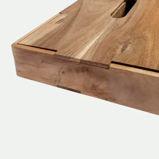 Caja de madera con tapa y 3 compartimentos*Muy Mucho Sale