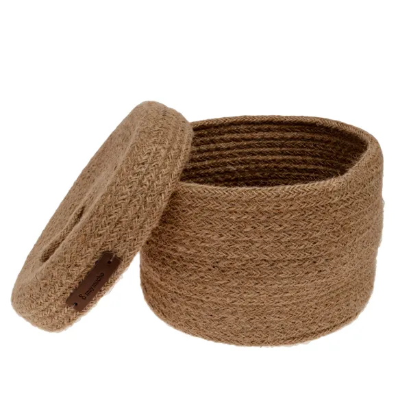 Cesta redonda con tapa*Muy Mucho Hot