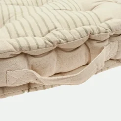 Cojín C/Asa Algodón 40X40X8Cm Cru.*Muy Mucho Discount