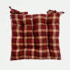 Cojín silla cuadros 40x40*Muy Mucho New