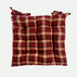 Cojín silla cuadros 40x40*Muy Mucho New