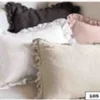 Funda cojín volantes 45x45 cm BL.*Muy Mucho Discount