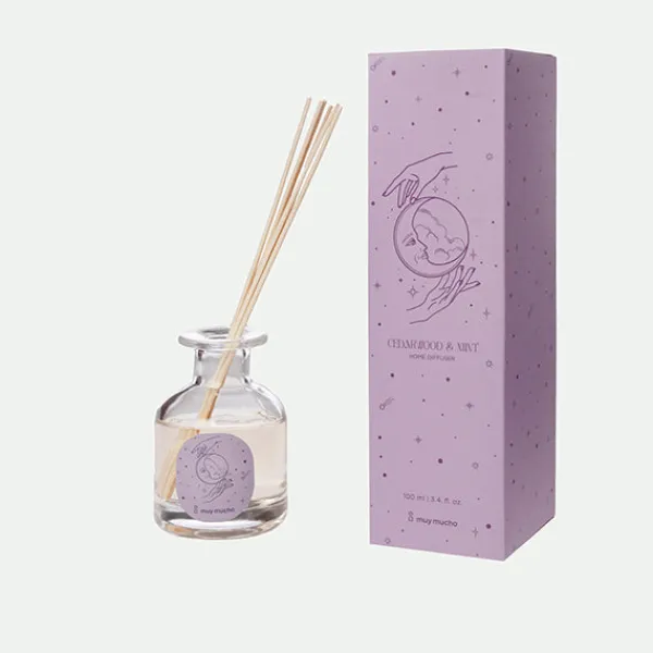 Mikado Cedarwood&Mint 7,2X7,2X25Cm 100Ml Ún.*Muy Mucho Clearance