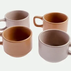 Pack 4 tazas café apilables*Muy Mucho Discount