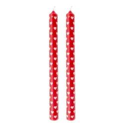 Pack 2 velas bujía corazón*Muy Mucho Outlet