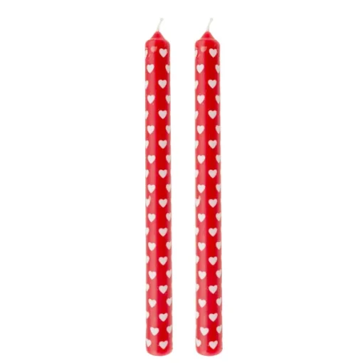 Pack 2 velas bujía corazón*Muy Mucho Outlet