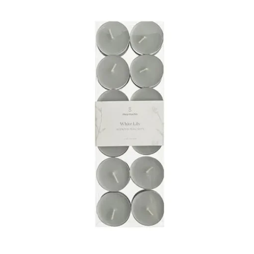 Pack 24 velas té White Lily*Muy Mucho Best