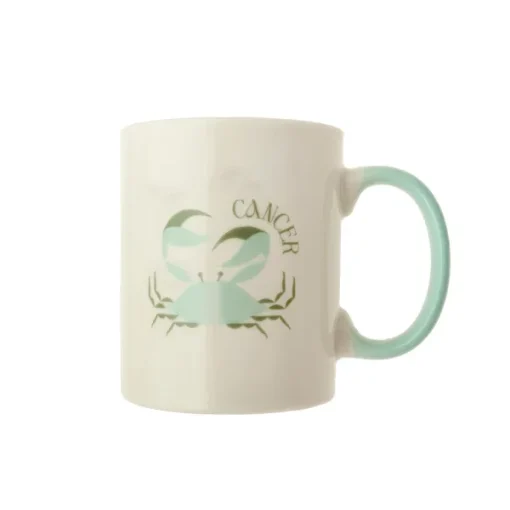 Taza Zodiaco Cáncer 8X9,5Cm 330Ml Bl.*Muy Mucho Online