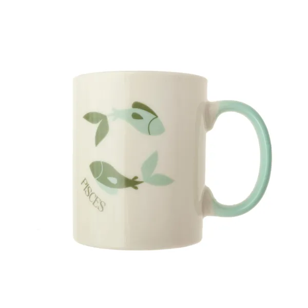 Taza Zodiaco Piscis 8X9,5Cm 330Ml Bl.*Muy Mucho Best