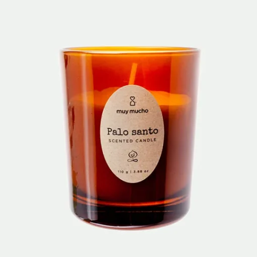 Vaso vela palo santo*Muy Mucho Sale