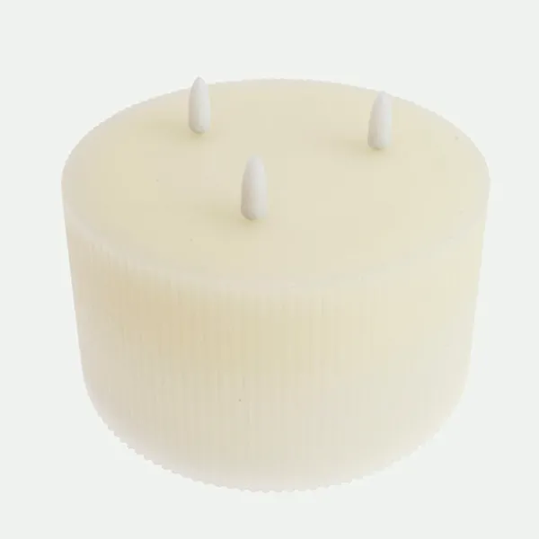 Vela 3 Luces Led D.15X9Cm Cr.*Muy Mucho Hot