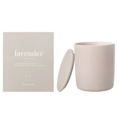 Vela cerámica c/tapa lavender*Muy Mucho